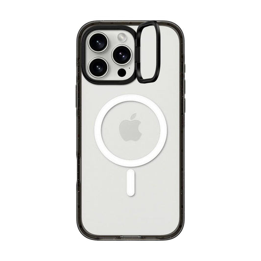 Soporte de Anillo para iPhone 16 Pro Max CASETiFY Negro Transparente con Protección de Grado Militar Compatible con Magsafe