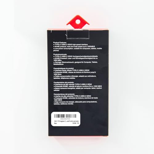 Disco Duro Externo SSD SSK 1 TB USB C 1050 MBs portátil