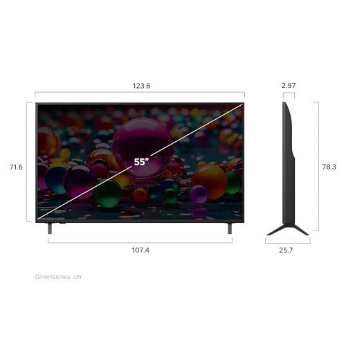 LG Pantalla 55 Pulgadas UHD AI UA8050 4K Smart TV 2025