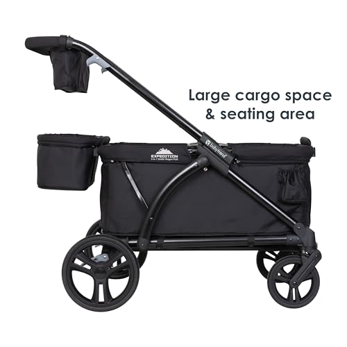 Baby Trend Expedition 2 en 1 Vagón de paseo, Ultra Black