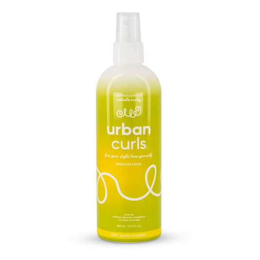 URBAN CURLS Reaviva Rizos 360 ml – Activador para Definir Rizos – Hidratación y Control de Frizz – Sin Sulfatos, Parabenos, Siliconas ni Aceites Minerales – Ingredientes 100% Naturales y Orgánicos