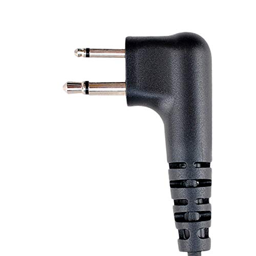 Auriculares AIRSN Transparente de 2 Pines con Tubo Acústico para Motorola CP200 GP300 CLS1110 CLS1410 (Paquete de 2)