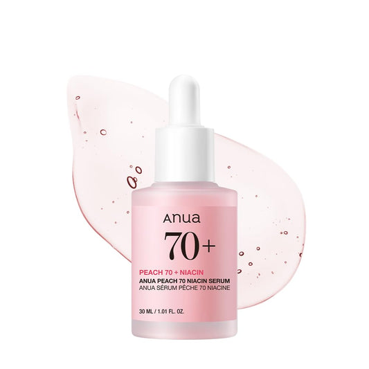 ANUA [Anua] Peach Suero De Niacinamide 70% 30ml l Tratamiento De Hiperpigmentación De Suero Facial Hidratante Iluminador Que Reduce La Melanina Belleza Limpia Diaria Cosmetico Coreano