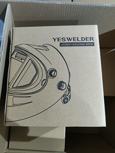 Casco de Soldadura YESWELDER Color Real con Visión Lateral y Oscurecimiento Automático