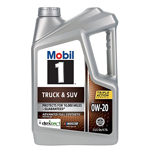 Aceite de Motor Sintético para Camiones y SUV Mobil 1 0W-20 5 Quart