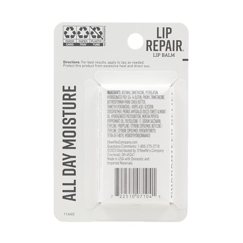 Bálsamo Labial O'Keeffe's Refrescante para Labios Secos y Agrietados Paquete Doble