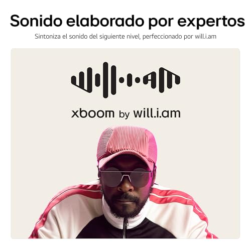 LG xboom Stage 301 AI by will.i.am | Bocina Bluetooth Portátil | Sonido Estéreo con AI y Calibración Inteligente | 12 hrs de Batería | Resistente al Agua IPX4 | Karaoke y DJ App