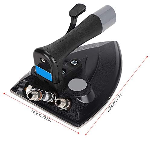 KUIDAMOS Plancha de Vapor Industrial, Prensa Completa para Tintorería y Tienda de Ropa, Fábrica y Caldera, Suela de Cerámica Antiadherente Negra