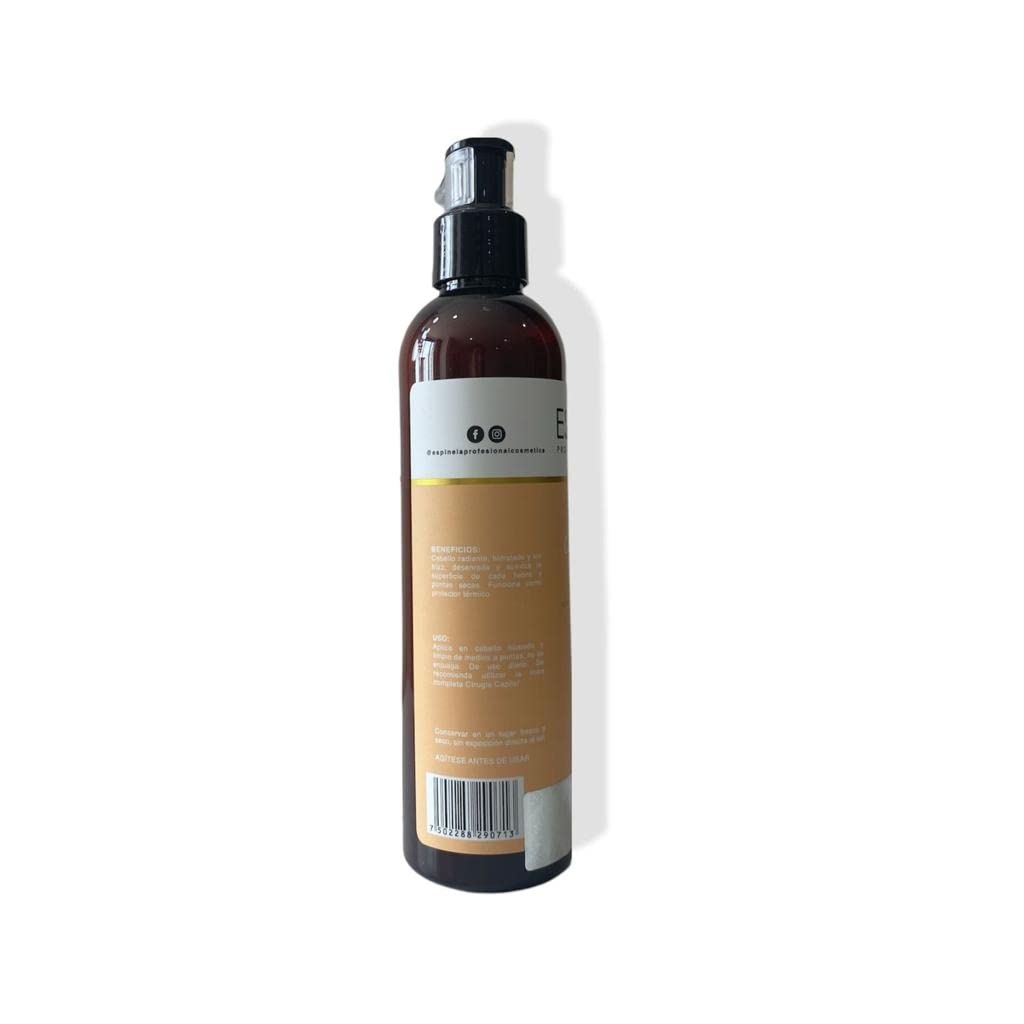 Crema cirugía capilar Espinela cabello hidratado, sin frizz, suaviza las puntas secas