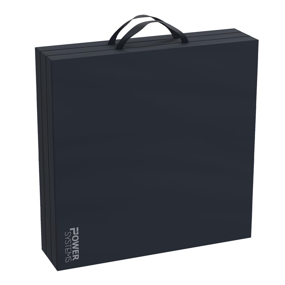Alfombrilla de Gimnasio Power Systems Negro Azabache Premium