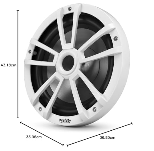 Infinity Mobile Marine Performance Series 10" subwoofer con iluminación RGB - Blanco