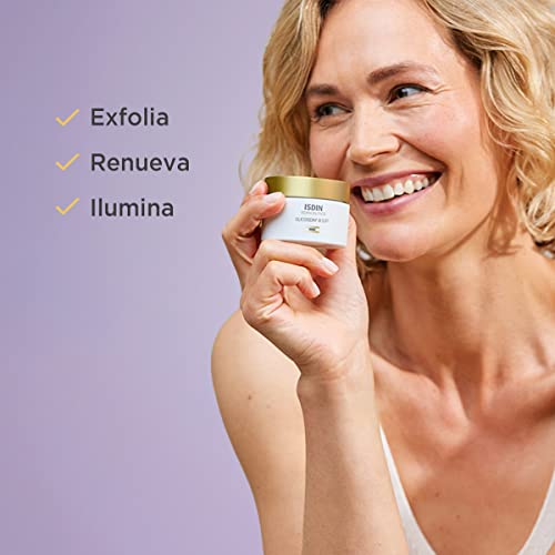 Isdinceutics Glicoisdin 8 Soft, Crema Facial Antiedad con Ácido Glicólico y Efecto Peeling, 50ml