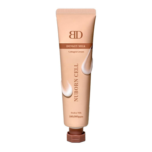 DUBU NUBORN CELL Donkey Milk Collagen Cream | Hydrating Probiotic Face Moisturizer for Dry Skin | Niacinamide and Centella for Luminous Glass Skin | Made In Korea 65ml