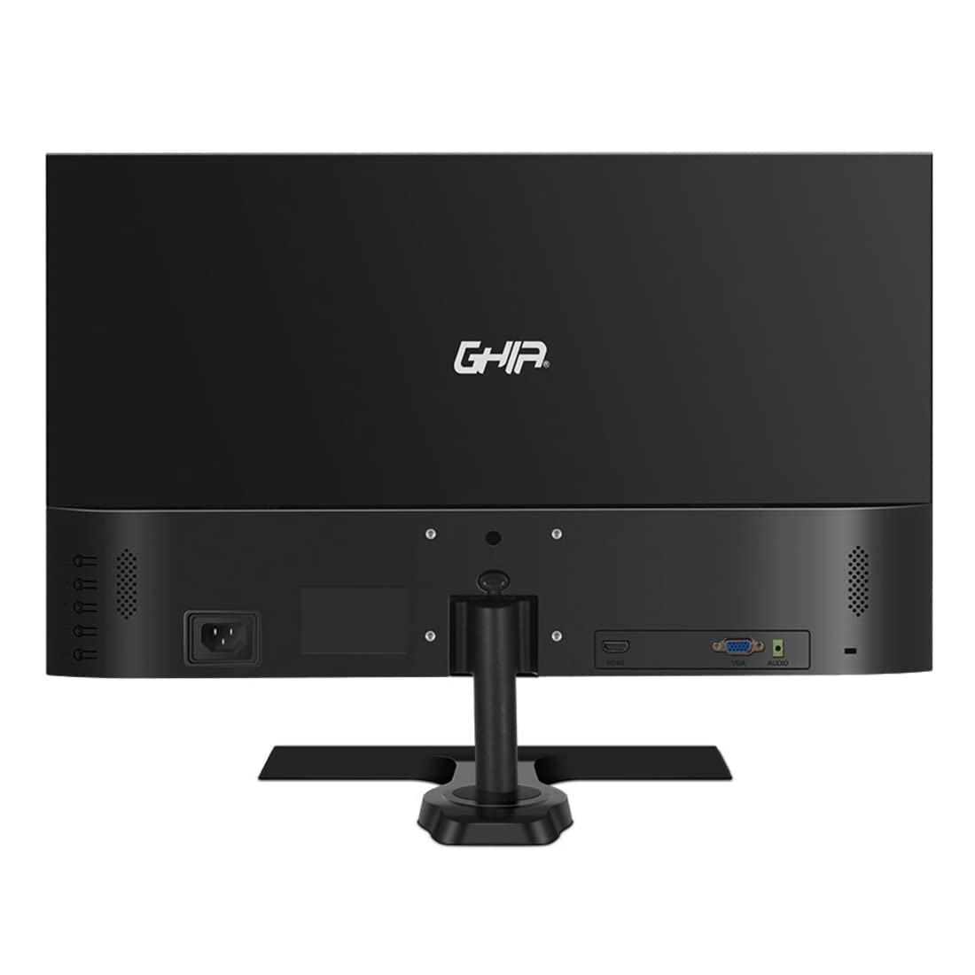 GHIA Monitor LED MG2721. Panel VA de 27" Pulgadas (68.58cm), Bisel ultradelgado,Full HD 1920 x 1080, 75 Hz, 5 ms, Conexiones HDMI y VGA, Bocinas integradas.
