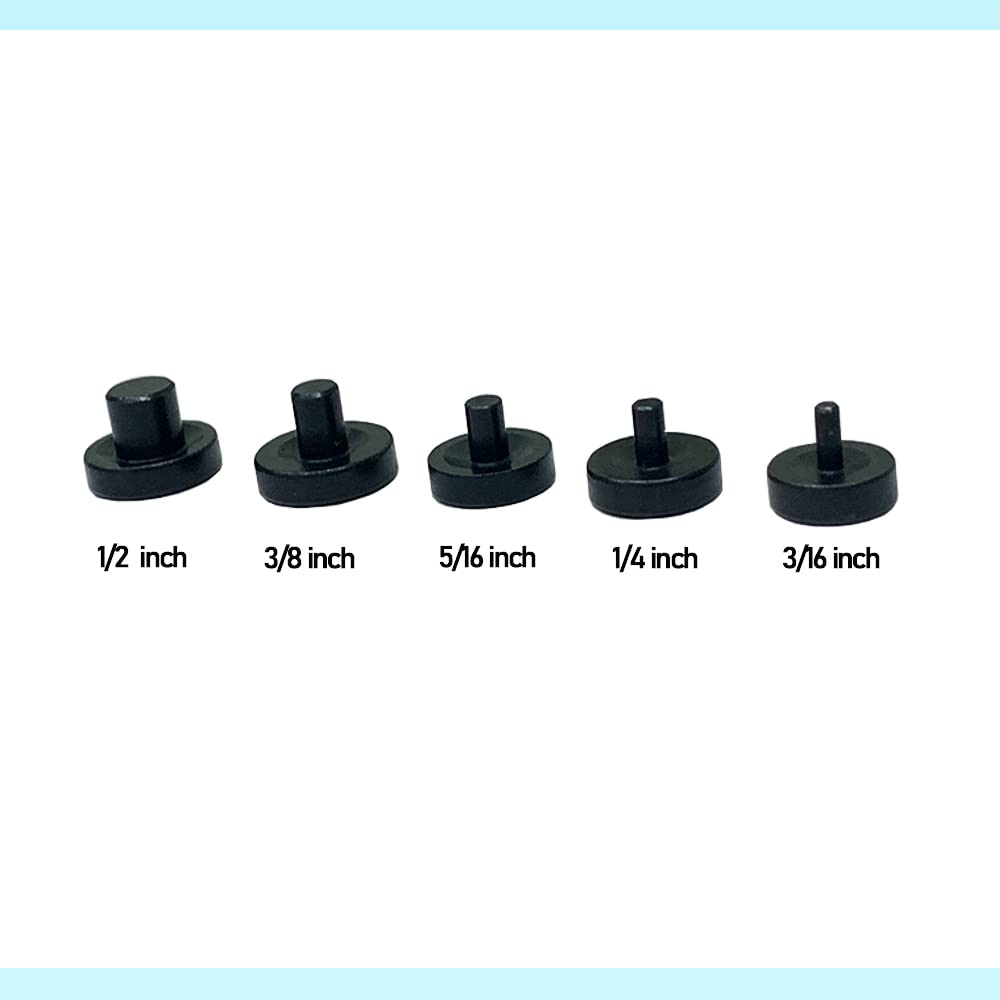 nuwfrog Kit de herramientas de doble flaring para automóvil con 5 troqueles extra (3/16, 1/4, 5/16, 3/8 y 1/2 pulgadas) de adaptadores para tubo de freno de latón y línea de aluminio de cobre. Herramienta de llamarada de 45 grados.