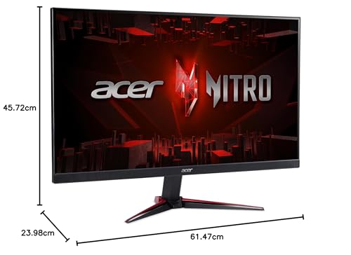 Monitor Gaming Acer Nitro FHD IPS Negro Tecnología AMD FreeSync Premium con Frecuencia de Actualización 180Hz y Tiempo de Respuesta 0.5ms, Soporte HDR10