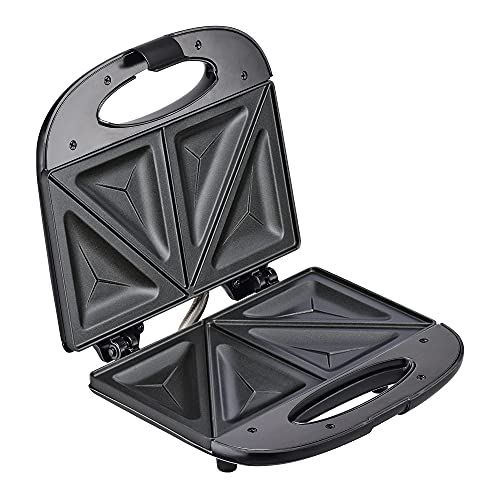 Sandwichera T-fal Negra con Recubrimiento Antiadherente para 2 Porciones