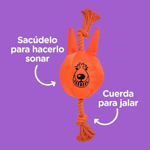 Good Boy - Juguete para Perro con Cuerda para Jalar - Juguete Interactivo muerde jala y estira - Juguete Suave para Perro - Juguete de Material Resistente
