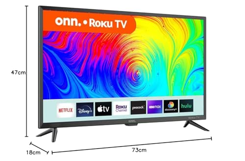 Pantalla LED Smart TV HD onn 32" ROKU 720P Compatible con Google Assistant Reacondicionada