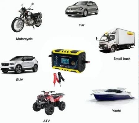 Cargador Inteligente de Batería 12V para Auto/Motocicleta | LCD, Carga Automática 3 Etapas, Protección Múltiple, Apto para Gel/AGM/Húmedas | Modos Estacionales