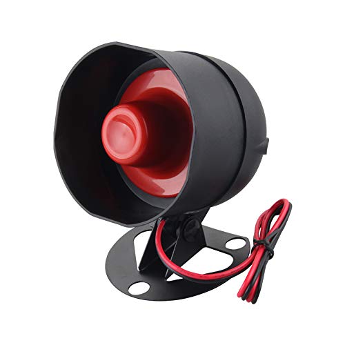 Sirena Electrónica Easyguard Universal Negro 6 Tono 15W 120dB para Coche Alarma