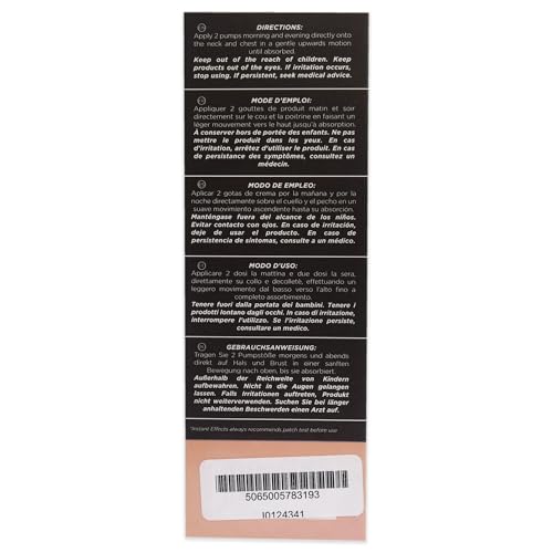 My Instant Effects Neck and Chest Rejuvenating Serum for Women - Helps Hydrate And Revive Your Skin - Very Quickly Brightens Beautiful Skin - Helps Speed Up Skin Renewal - 30 ML