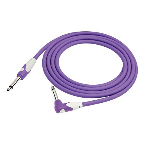 Cable para instrumento Kirlin profesional, 3 metros plug 1/4 escuadra, LGI202 colores (Purpura)