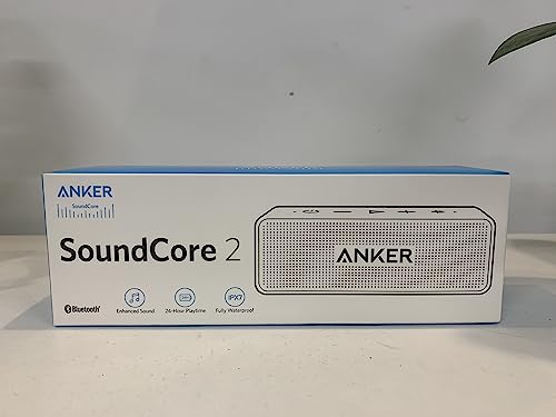 Soundcore Anker 2 Bocina Bluetooth Potente, batería de 24 Horas, protección contra el Agua IPX7, Graves enormes con Dos Controladores de Graves