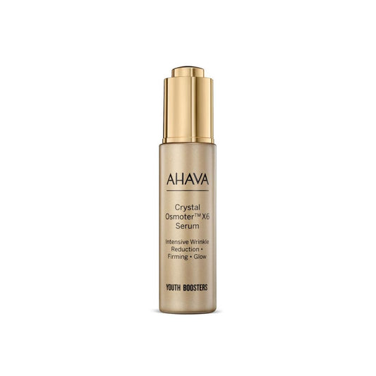 Sérum Facial AHAVA de Vidrio del Mar Muerto X6, Hidratante y Rejuvenecedor, 1 fl. oz. ¡Descubre el Secreto de la Belleza con Minerales Naturales!