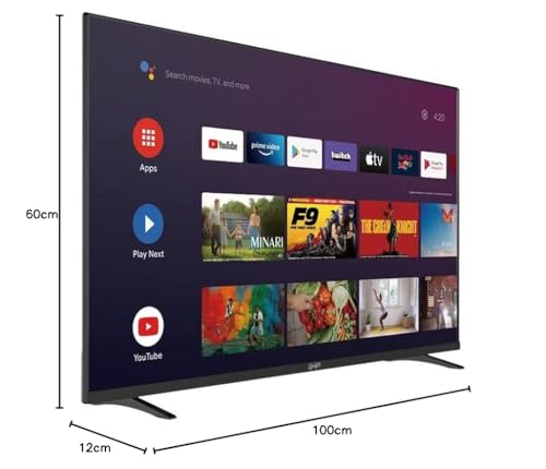 GHIA Pantalla Smart TV G40ATV22. 40" Pulgadas, Android TV Certificado, Full HD 60Hz, 2 HDMI/2 USB/RCA