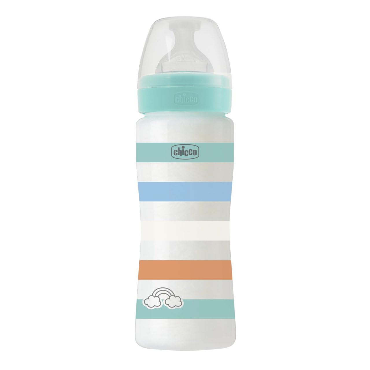 Chicco Biberón Anticólico Well Being 330 ml Verde