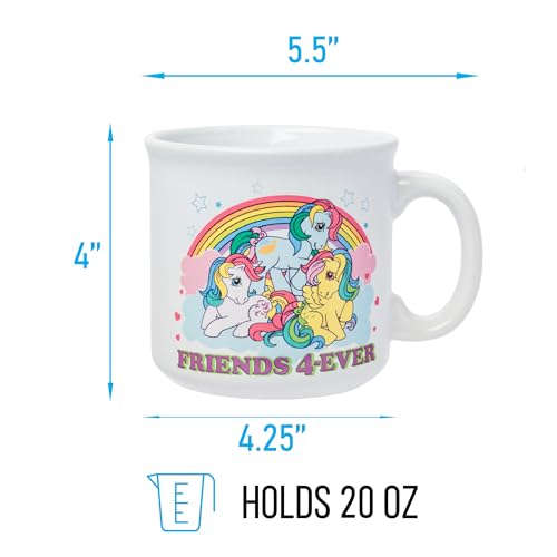 Taza de Cerámica Silver Buffalo My Little Pony Sunlight, Windy y Skydancer para Campista de 20 Onzas