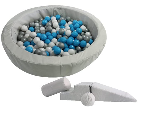 DIDJIG Alberca de Pelotas con Kit Gatea y Camina Estimulacion Temprana Perla