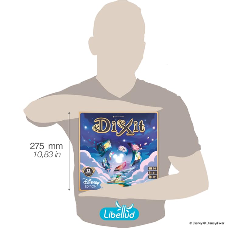 Dixit Juego de mesa Disney Edition - Juego de narración de historias para niños y adultos, edades de 8 años, 3 a 6 jugadores, tiempo de juego de 30 minutos