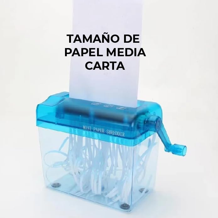 Triturador de Papel CHIC FANTASY Azul con Tamaño de Ranura A6