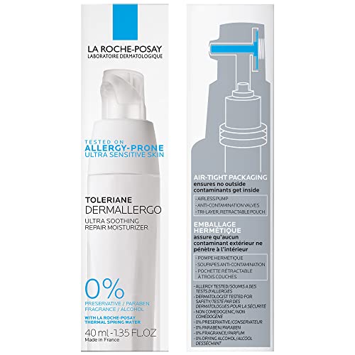 La Roche Posay Toleriane Ultra Crema, Crema Hidratante Facial para Piel Sensible y Alergica, 40 ml, 1 count, Multicolor