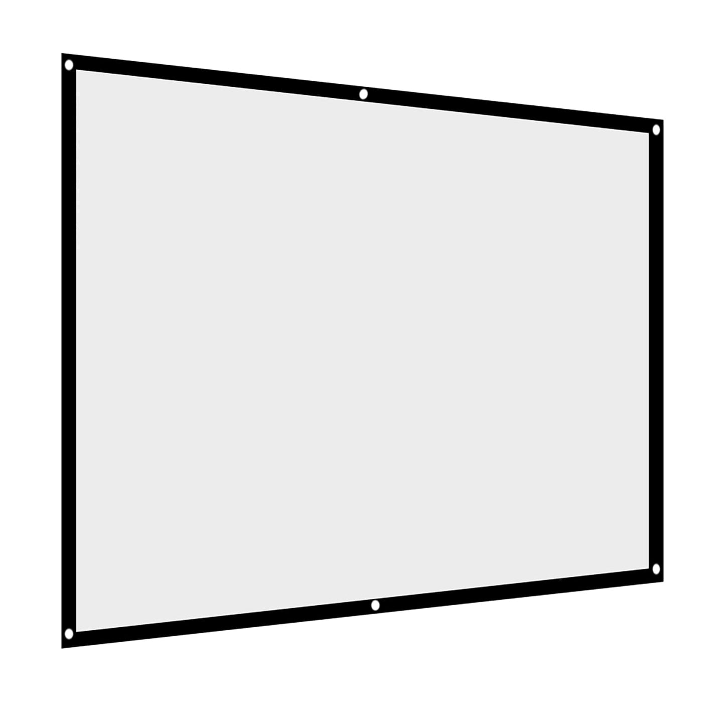 Pantalla de proyección de Cortina del Blanca no Plegable portátil de 60-100 Pulgadas, 60-100 Pulgadas 16: 9 HD Pantalla de Película 3D Cortinas de Pantalla portátiles(100 Pulgadas)