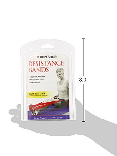 Juego de Bandas Elásticas TheraBand Látex para Ejercicios y Rehabilitación