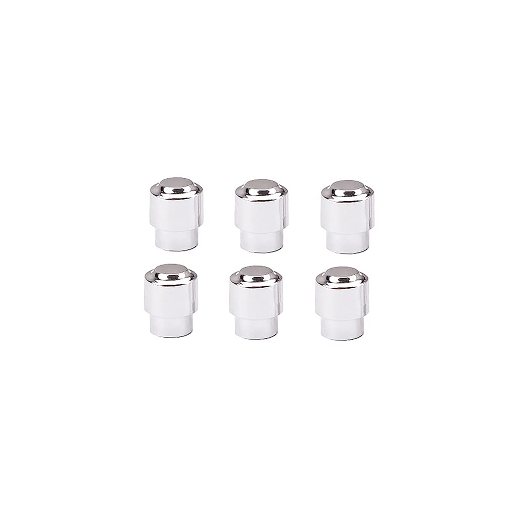 Alnicov 6 pomos de plástico para interruptor de guitarra para piezas de guitarra Tele Telecaster, cromo
