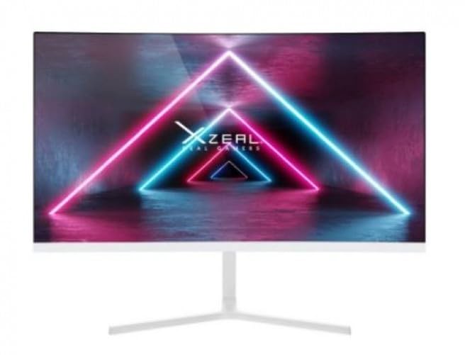 Monitor Xzeal Blanco 23.8 Pulgadas Pantalla Curva 1920 x 1080 Pixeles
