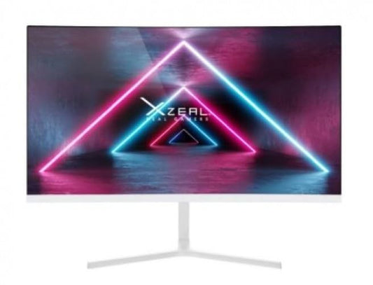 Monitor Xzeal Blanco 23.8 Pulgadas Pantalla Curva 1920 x 1080 Pixeles