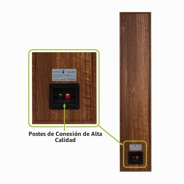 Altavoces de Torre Dayton Audio Madera Clásico T65 Par