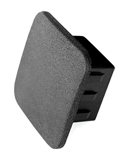 2" Trailer Hitch Cover tube Plug Insert Fits 2" Receivers (Plain Black)