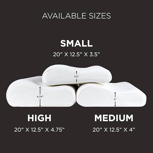 Almohada Tempur-Pedic TEMPUR-Ergo Neck Mediana Blanca Soporte Firme Cubierta Lavable