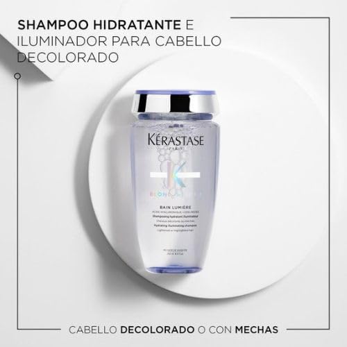 KERASTASE Blond Absolu Kit Cabello Rubio | Shampoo Matizador Ultra-Violet 250 ml + Shampoo Bain Lumière 250 ml + Acondicionador Cicaflash 200 ml + Termoprotector Cicaplasme 150 ml | Hidratación, Reparación y Protección del Tono Rubio