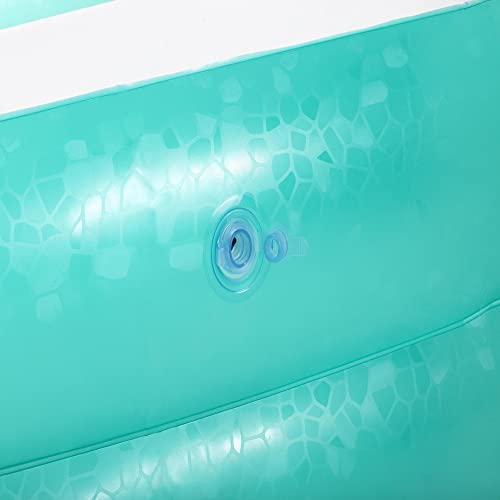 Bestway 54005 Alberca Inflable Rectangular 2.01x1.5X.51cm 2 Anillos Lisa, Verde