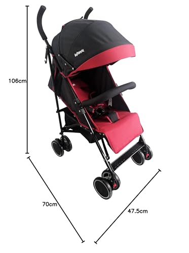 INFANTI | Carriola para Bebe de Baston BUGGY VENTO | Carriola de Viaje - Carrito para Bebe | Carriolas Bebes Recien Nacidos - Compacta y Plegable | Carriola de Baston Ligera con Arnés de Seguridad