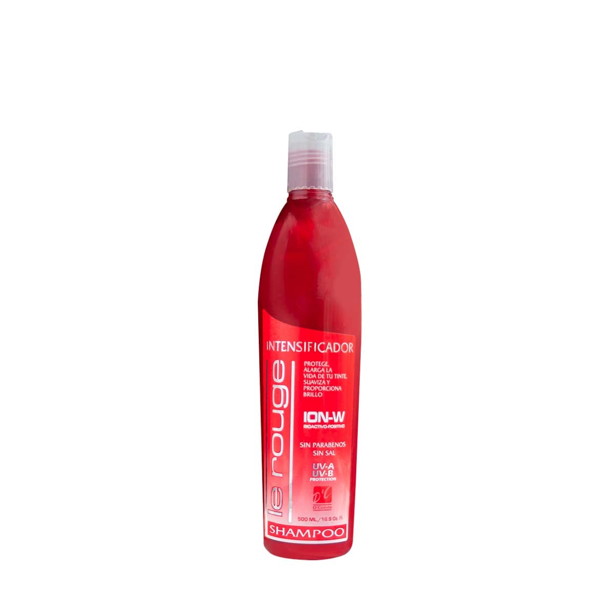 D'Conde Shampoo Matizador Intensificador Rojo Le Rouge sin Sales ni Parabenos, Cuidado y Limpieza del Cabello Teñido, Prolonga la Duración del Tinte, da más Color y Brillo a los Tintes Pelirrojos 500ml.
