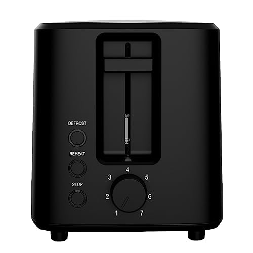 Hukën x MasterChef | Tostador de Pan | Ranura Extra Grande | Para 2 rebanadas | 7 niveles de tostado | 750 W de Potencia| Función Recalentar y Descongelar |