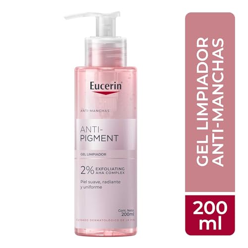 Eucerin Anti-Pigment Gel Limpiador Facial 200ml Exfoliante Gentil Anti Manchas. Reducción de manchas oscuras, unifica el tono natural ideal para todo tipo de piel